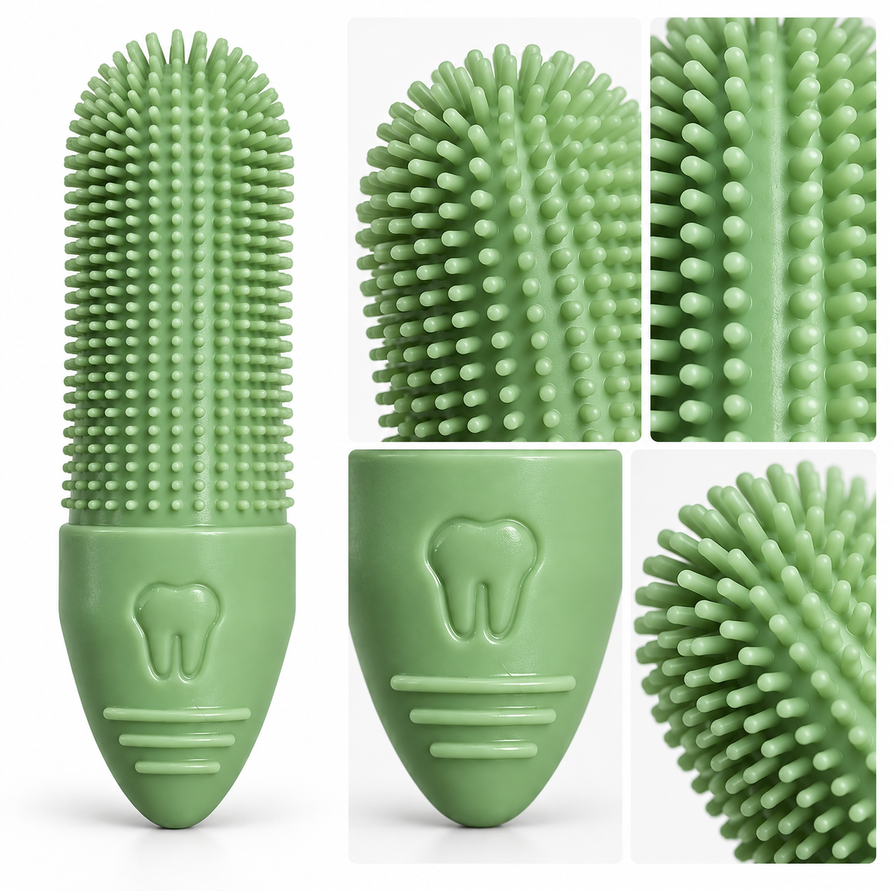 360° Silicone Finger Toothbrush for Dogs and Puppies — brush detail