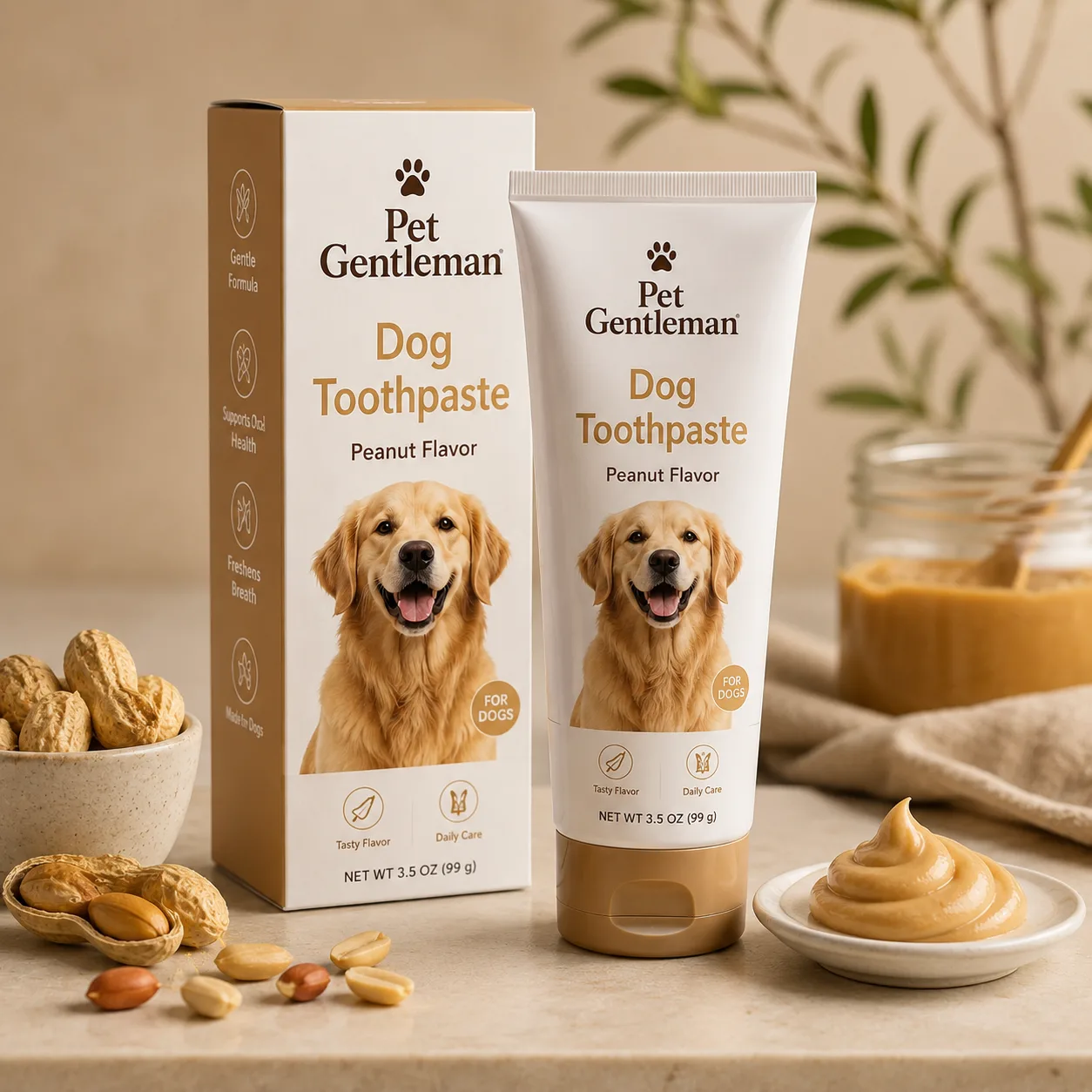 Edible Dog Toothpaste - Peanut Flavor